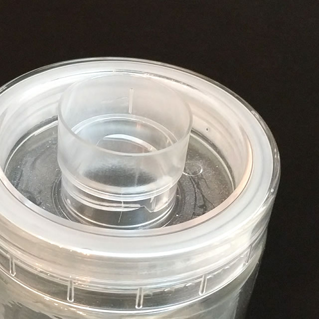Abnormal vodka bottle spout design