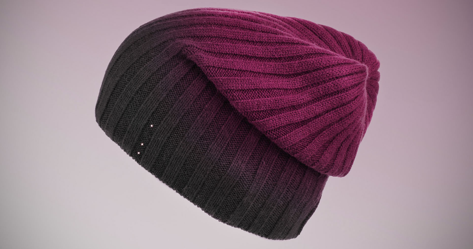 VR purple beanie - “post technological” solutions that are more human