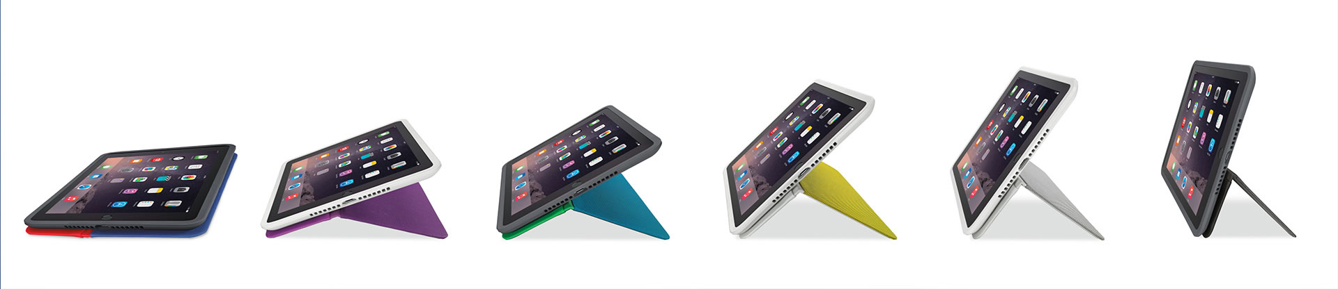 Logitech AnyAngle iPad case different angles