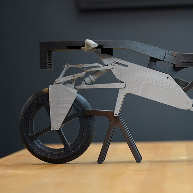 Nucleus electric motorcycle 3D printed model