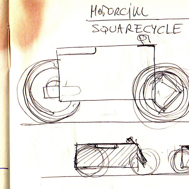 Nucleus electric motorcycle design sketches