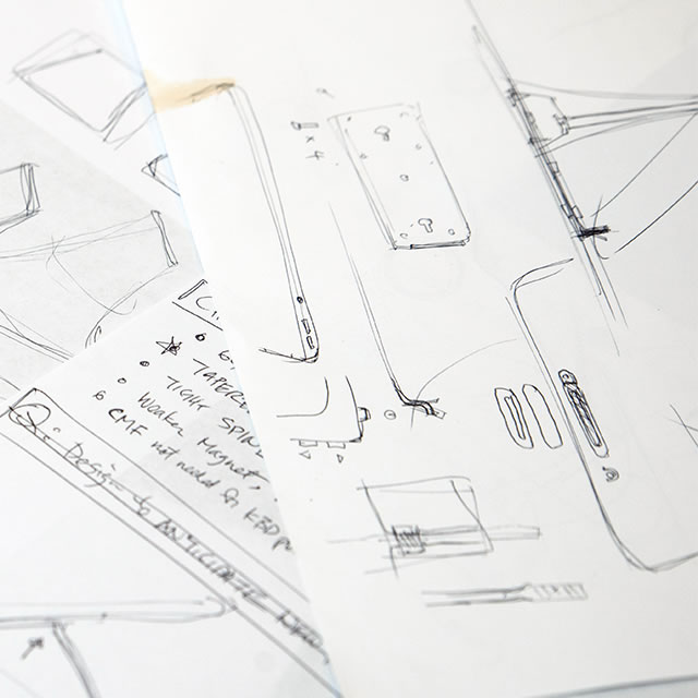 Control4 T3 tablet design sketches