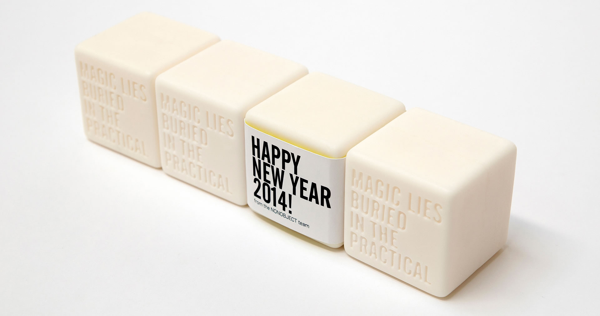 Four Nonobject soap corporate gifts