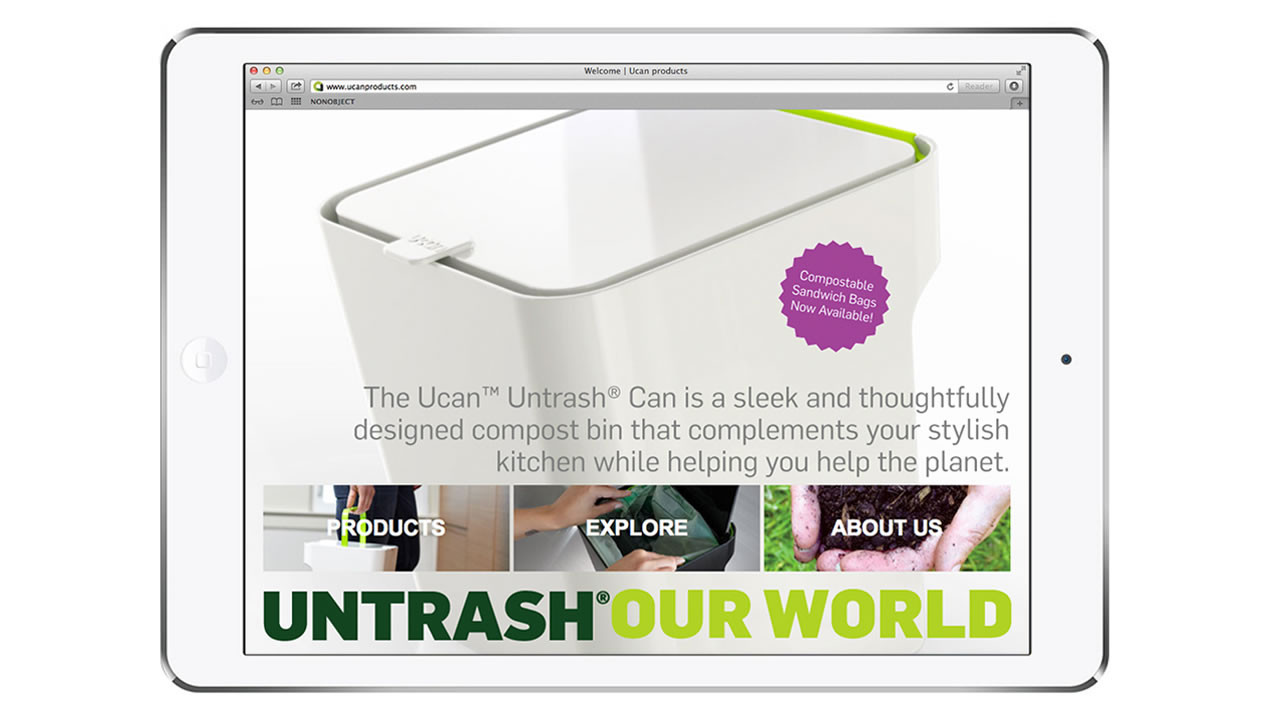 Untrash website design