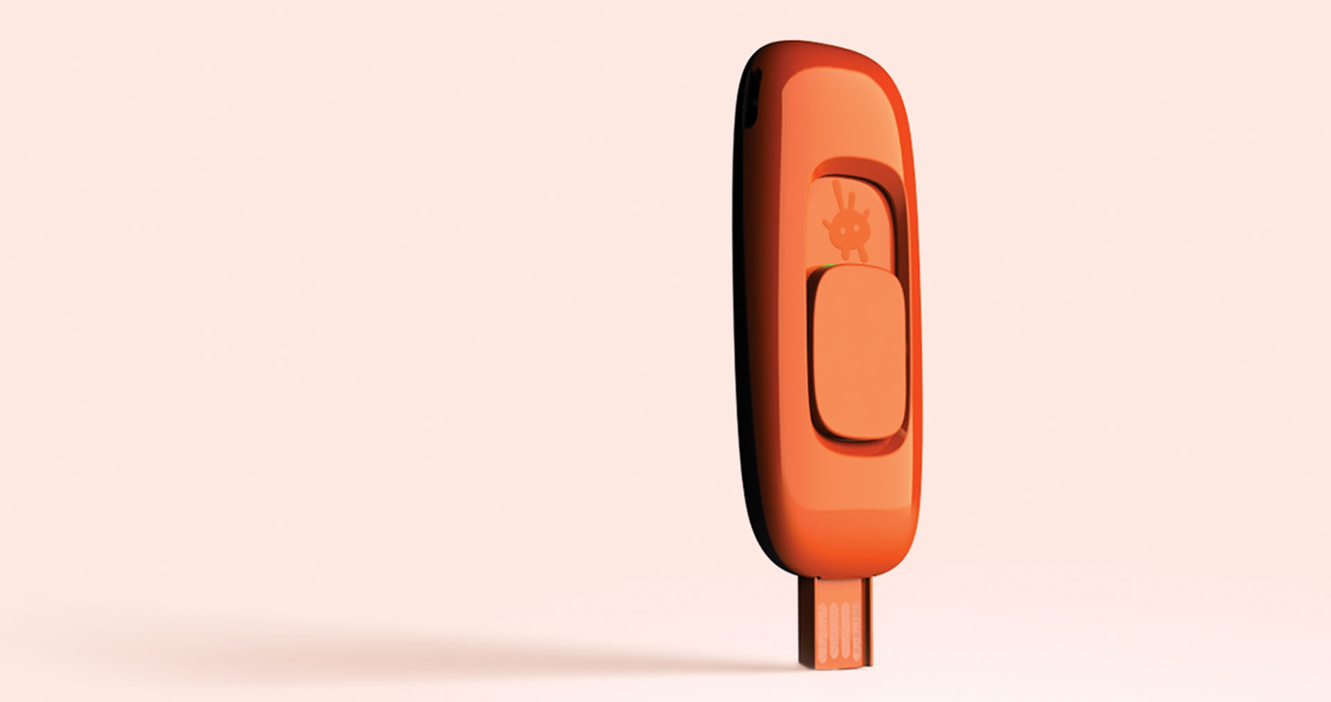 Orange Zamzee wearable activity tracker 