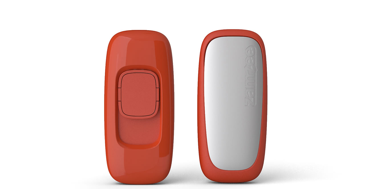 Zamzee wearable activity tracker front and back views