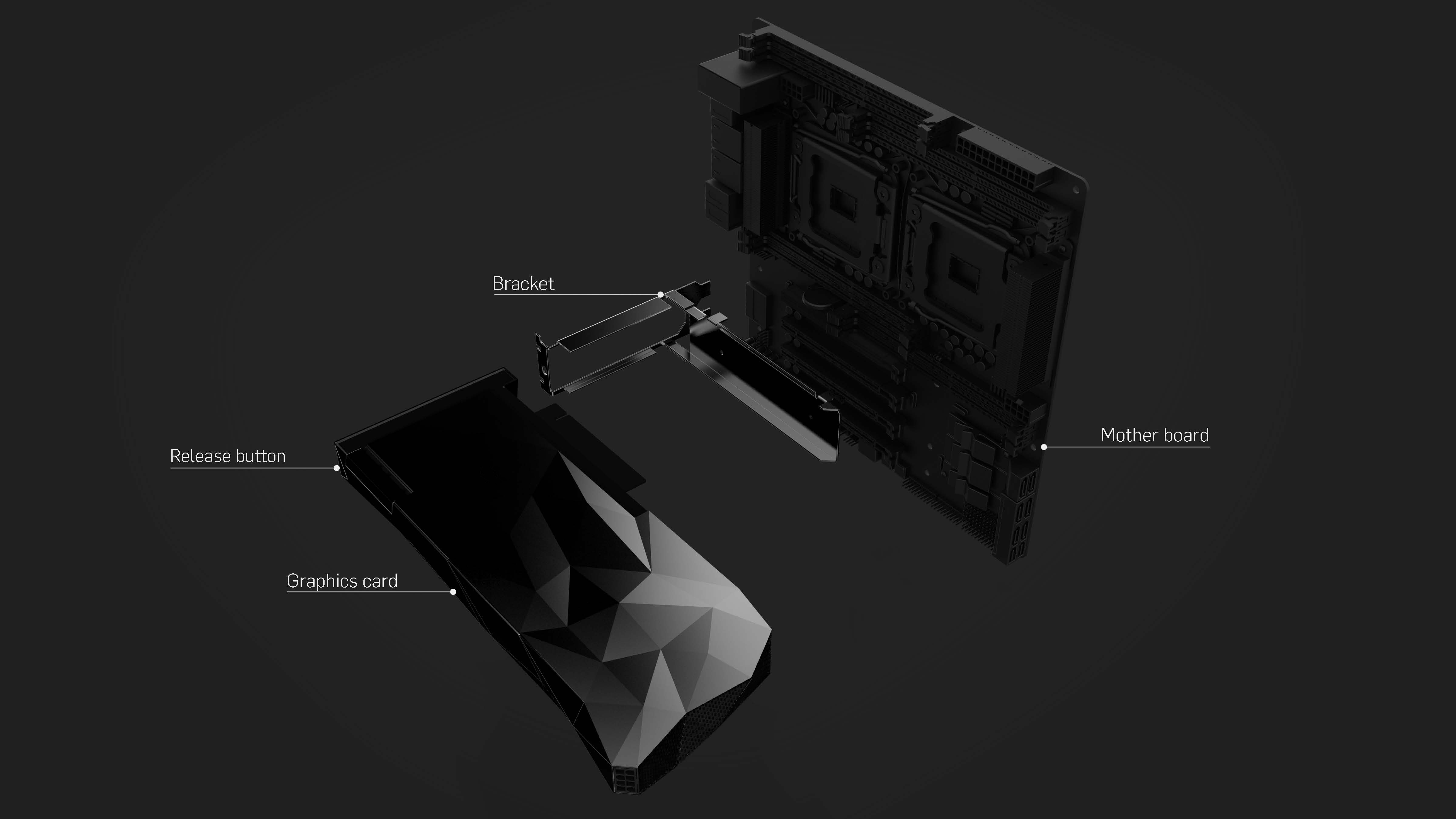 VISION Alpha GPU quick release bracket